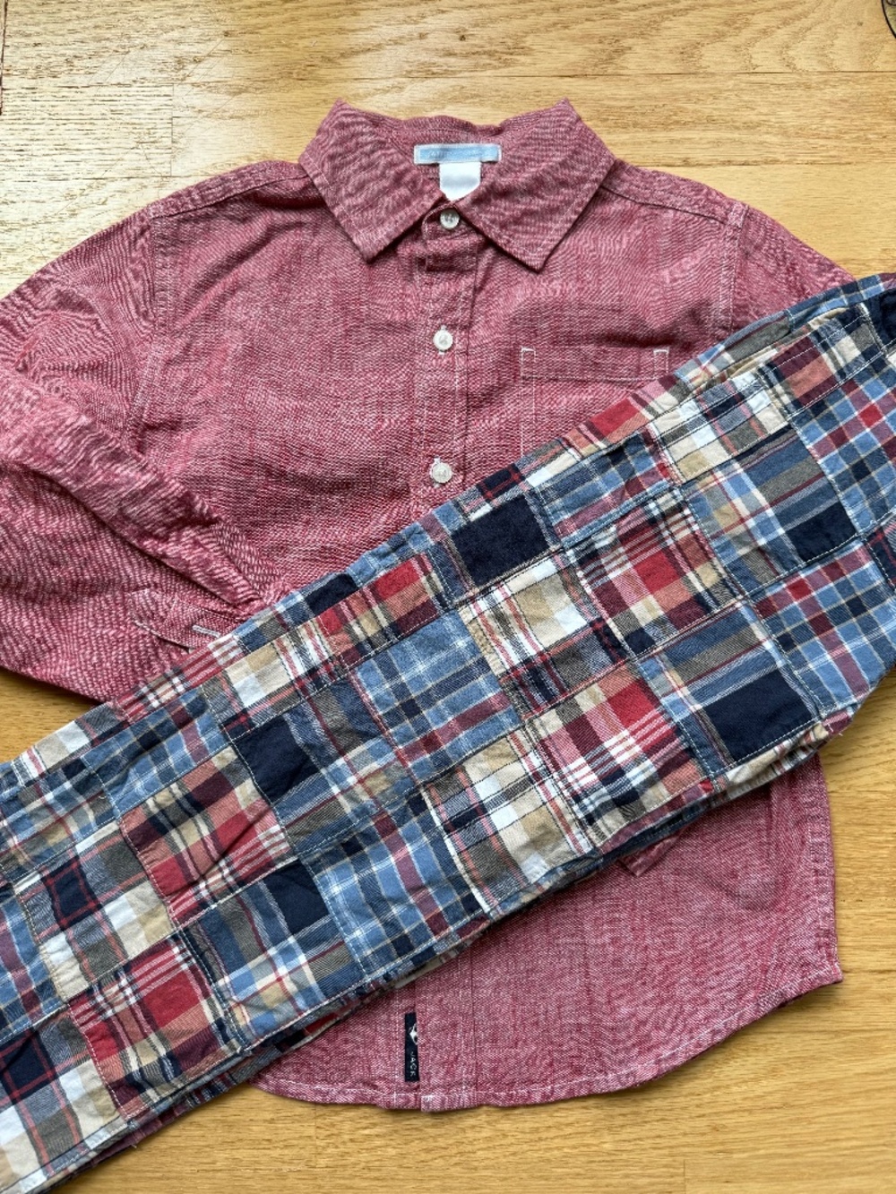Janie and Jack Size 6 Boys Outfit Fall Patchwork Vintage Style